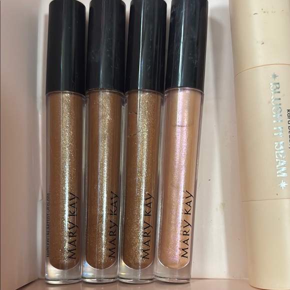 Mary Kay Shimmer Lip Gloss Set - Brown and Pink - Picture 1 of 2